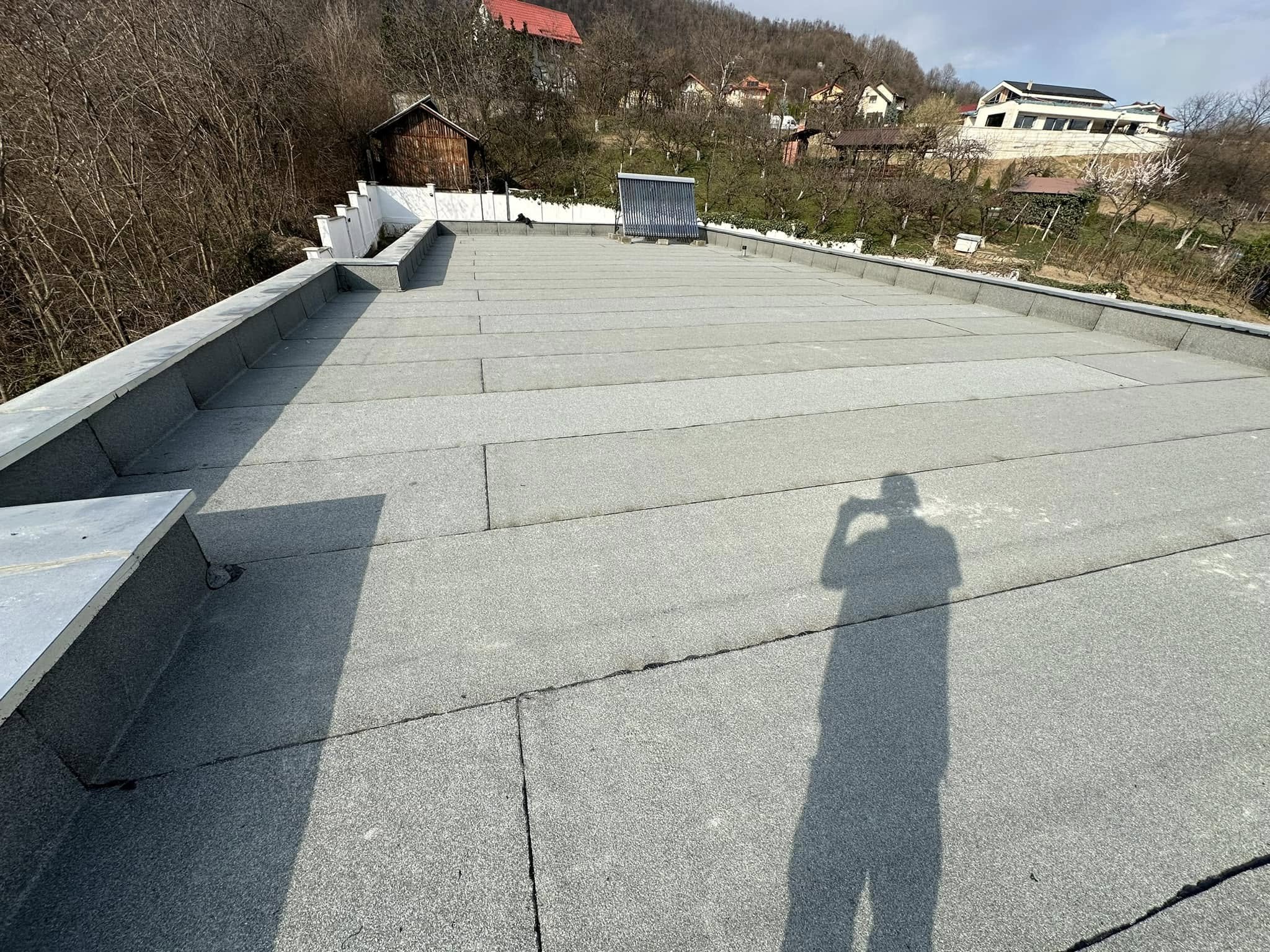 Terasă necirculabilă — hidroizolație cu membrană bituminoasă